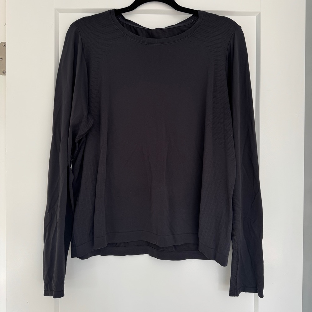 Black Long Sleeve Athletic Top